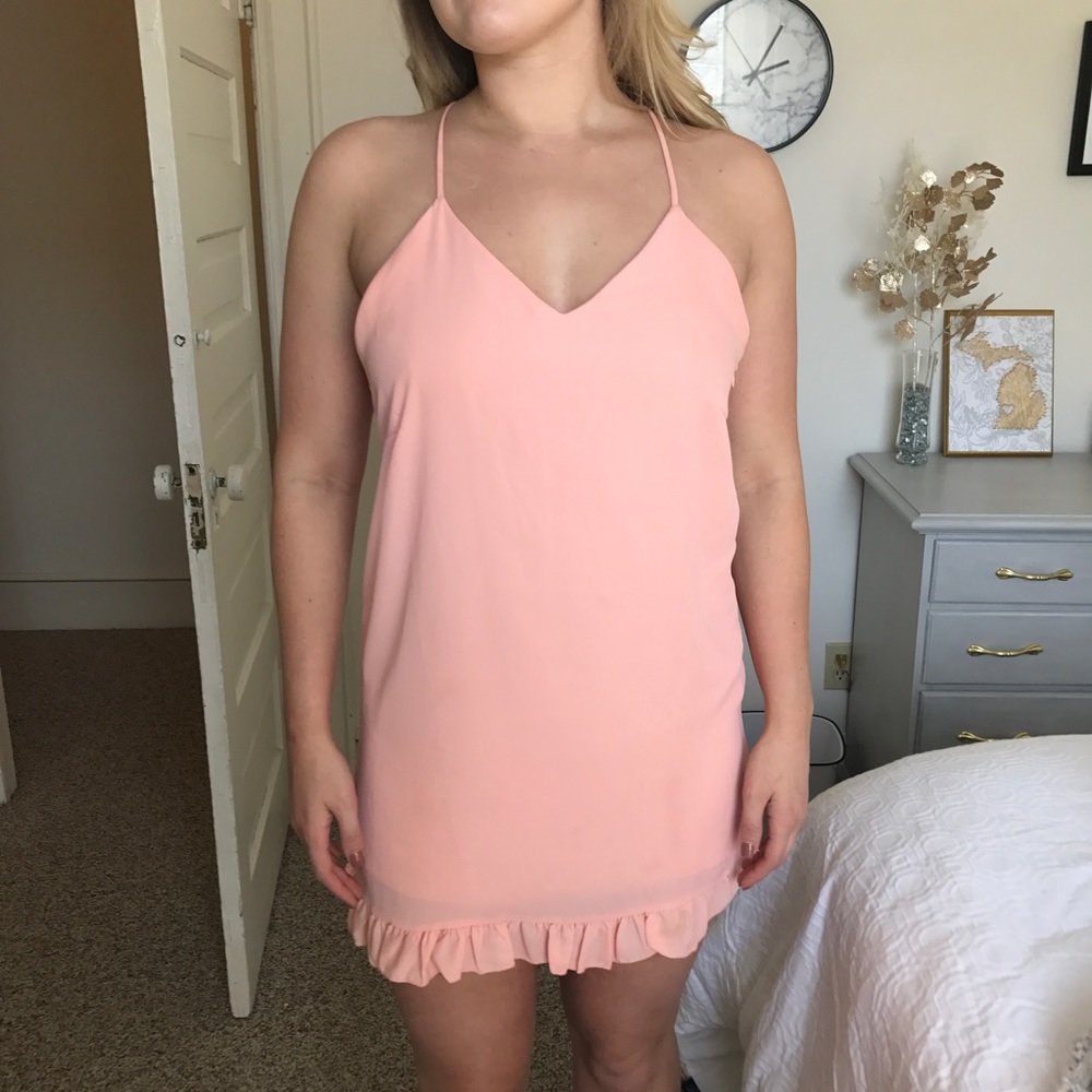 Pink Ruffled Sundress